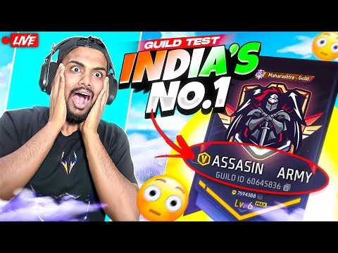 Live India No 1 Guild Test v Badge Guild Giveaway - Garena Free Fire Max #shorts #livestream