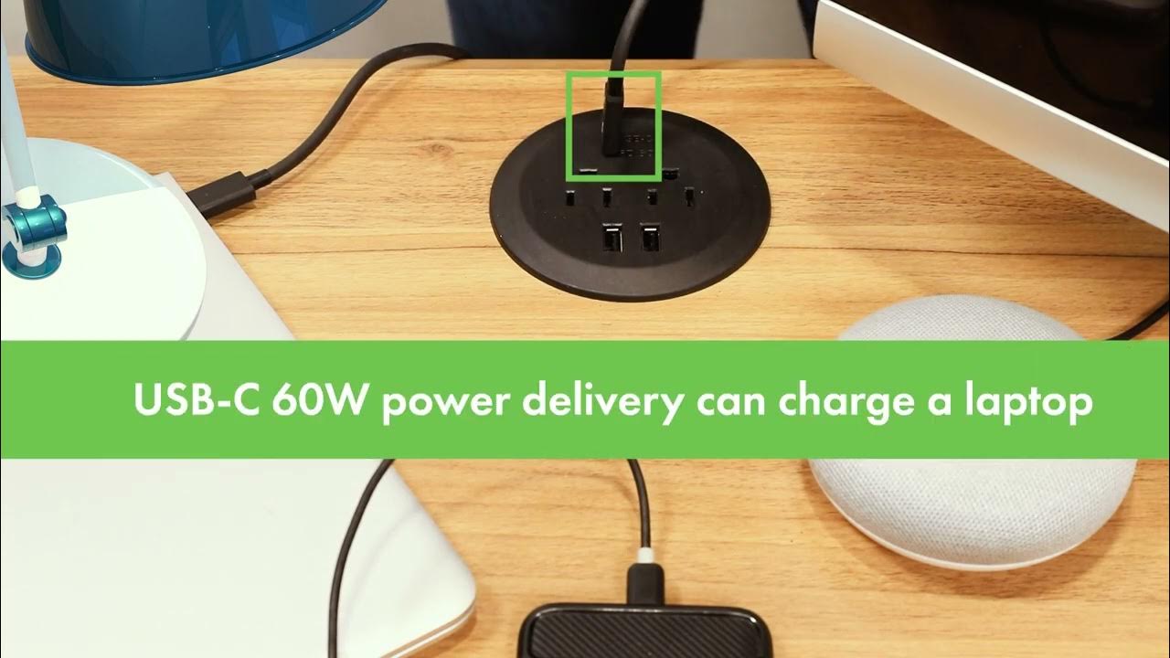 GaN Technology USB Desk Grommet TTRP48APD60 Features & Installation