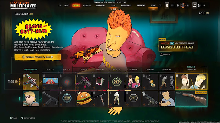 ALL Black Ops 6 Beavis & Butt-Head Event Pass REWARDS! (FREE Operators, Blueprints, & MORE)
