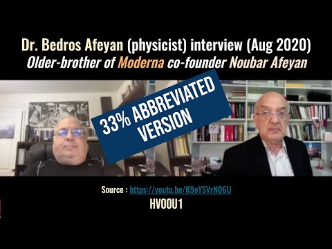 Bedros Afeyan (physicist) cut interview (Aug 2020) Older-brother of Moderna co-founder Noubar Afeyan