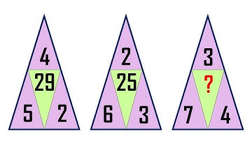 TRIANGLE MATH PUZZLE WITH ANSWER No.221