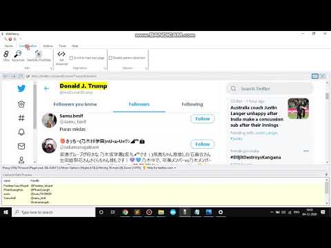 How to scrape twitter handles and names of followers | Twitter | Webharvy