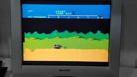 Moon Patrol Redux sur Atari 800XL PAL