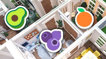 Building in Bloxburg but Each Room is a Different Fruit