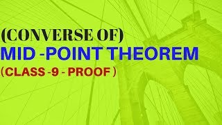 converse of midpoint theorem in hindi