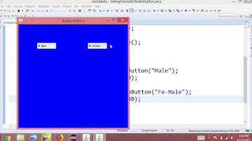 Java Swing(urdu/hindi)-19-  JRadio Button -01-  Creating a Radio Button and ButtonGroup in java