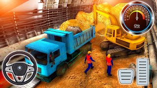 Uphill Tunnel JCB Construction - Plane Games - Construction Simulator - Android Gameplay screenshot 5