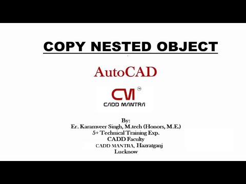 COPY NESTED OBJECT" (Copying from Block without using EXPLODE) in AutoCAD