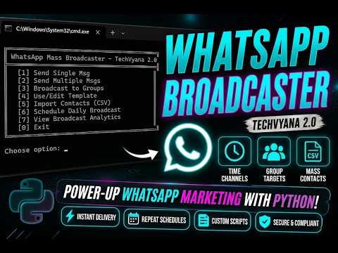 How to Automate WhatsApp Messages Using Python 🔥
