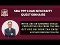 SBA PPP Loan Necessity Questionnaire