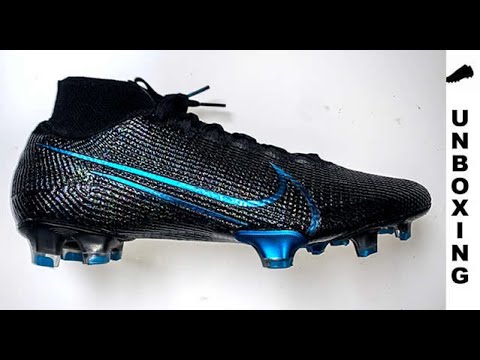 nike mercurial blue and black