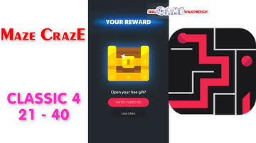 Maze CrazE | Classic 4 | Level 21 - 40 | All Answers | Walkthrough