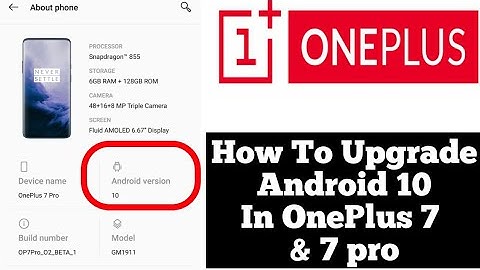 How To Upgrade Android 10 in OnePlus 7 And OnePlus 7 pro ।। Full Video In Hindi