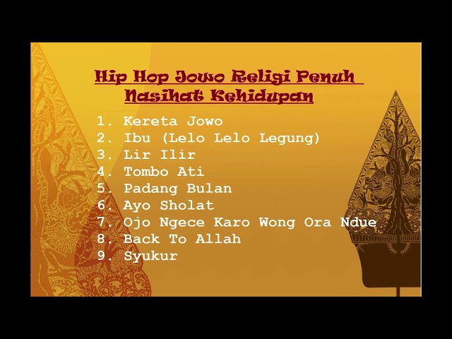 HIP HOP Jowo Religi Islam || Penuh Nasihat Kehidupan class=