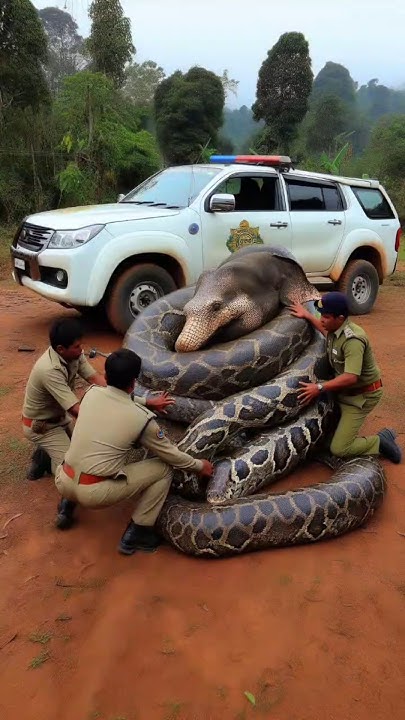 the python wrapped around the elephant 🐘/🪱 - YouTube