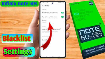 how to delete blacklist number in infinix note 50s | infinix note 50s blacklist setting