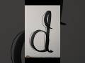 d letter style #calligraphy #calligrphylearning #cursivehandwriting