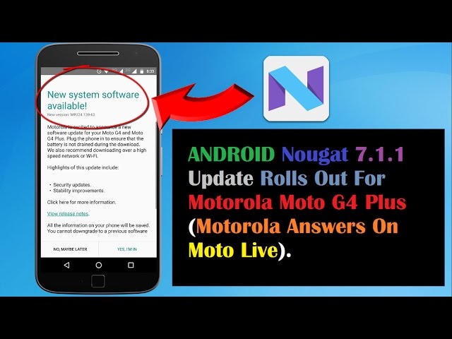 Moto G4 Play Android 7.1.1 Nougat: What's New? 