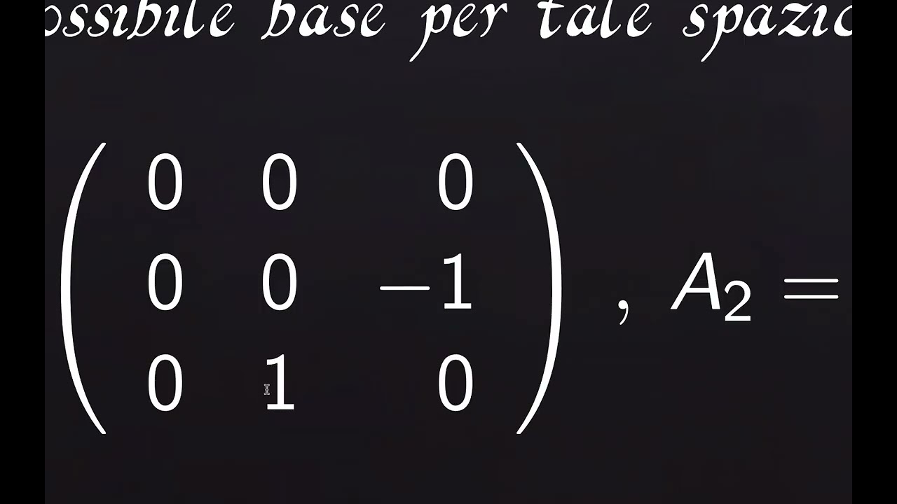 Lez 12: Algebra di Lie e pendolo di Foucault