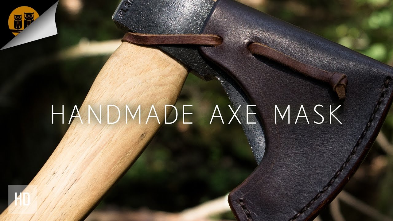 Handmade Leather Axe Mask • Condor Greenland Pattern made in usa loja
