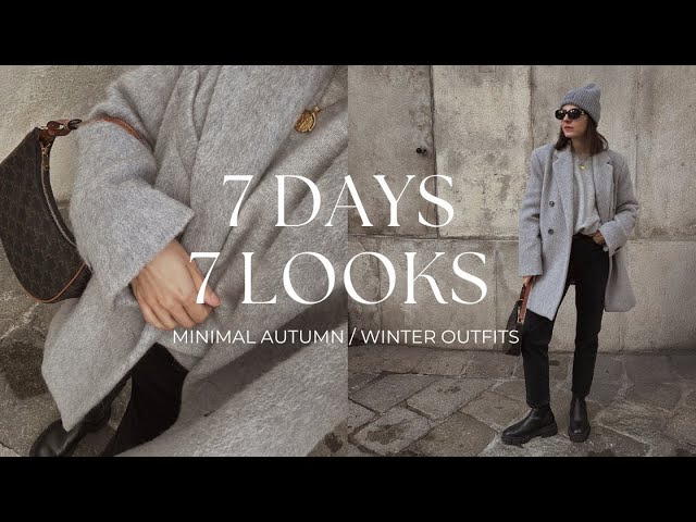 WHAT I WORE THIS WEEK  MINIMAL AUTUMN WINTER OUTFITS 