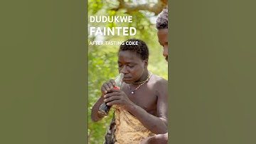DUDUKWE FAINTED 🙀🙀after tasting @Coca-Cola  😂😂#hadzabe #hadzabetribe #hadzatribe #funny #hadza