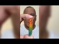 👂ASMR HARIBO RAINBOW WORM GUMMY CANDY (3 FLAVORS) EATING SOUNDS👂ORIGINAL LENGTH👂