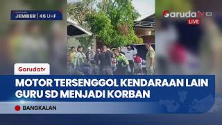 Guru SD Tertabrak Truk Saat Berangkat Mengajar di Bangkalan