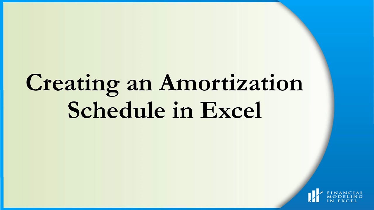 ms excel amortization schedule
