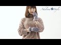 Adelina Style レディース用手袋 右人差し指タッチパネル対応 ファー付手袋