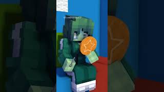 when zombie girl play squid game dalgona candy Minecraft animation #minecraft #shorts