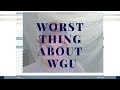 Worst Thing About Western Governors University - WGU update - 6 weeks in