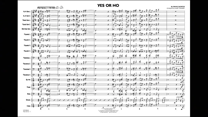 Yes or No by Wayne Shorter/arranged by Mike Tomaro