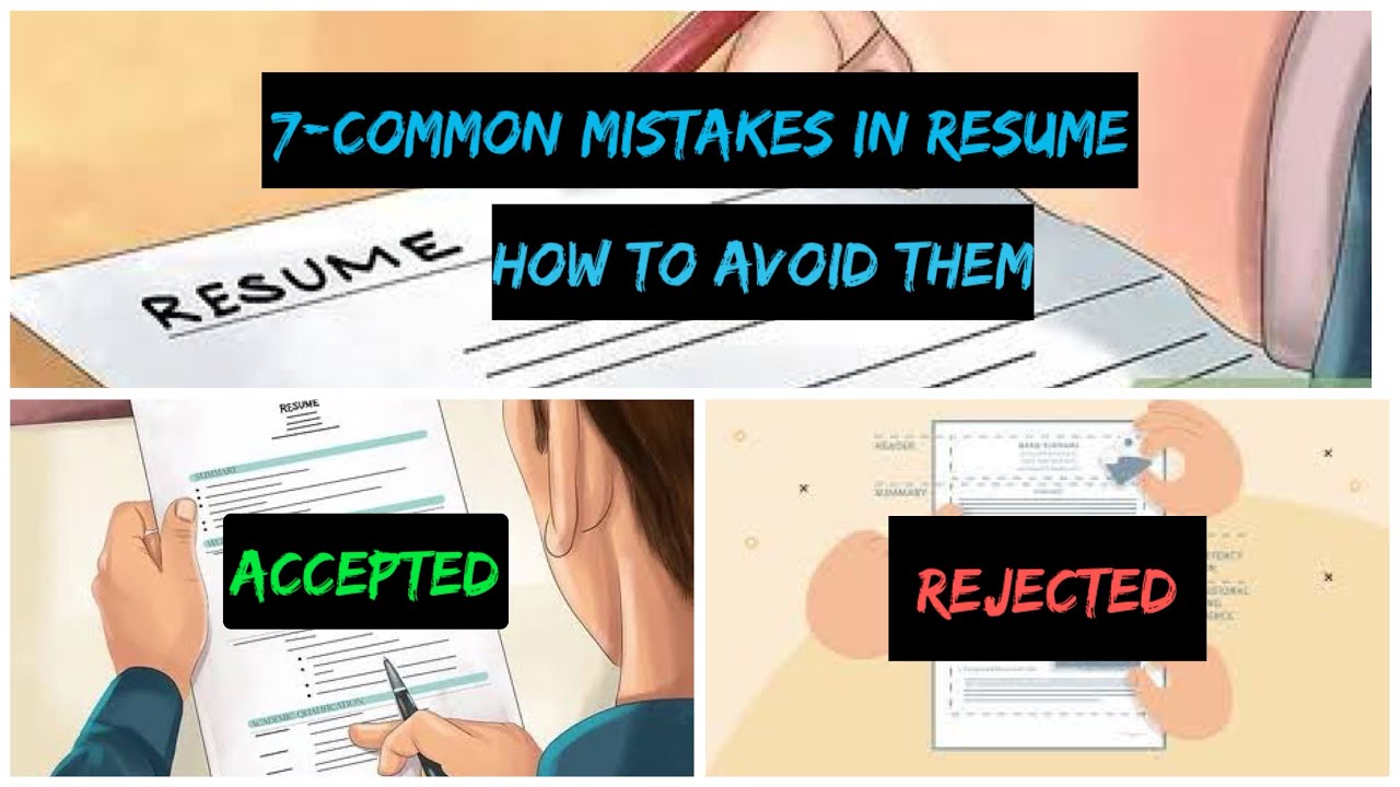 7 common mistakes to avoid in Your CV / Resume | (Complete Guidance ...
