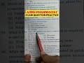 Aiims Exam Questions Solve 🗣️ || #shorts #pharmacy #aiims
