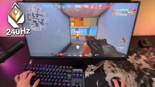 POV: 240Hz VALORANT Competitive ASMR l Keyboard & Mouse Sounds