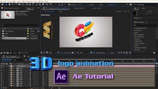 3D logo animation tutorial After Effect CC 2019 - After Effect Template.