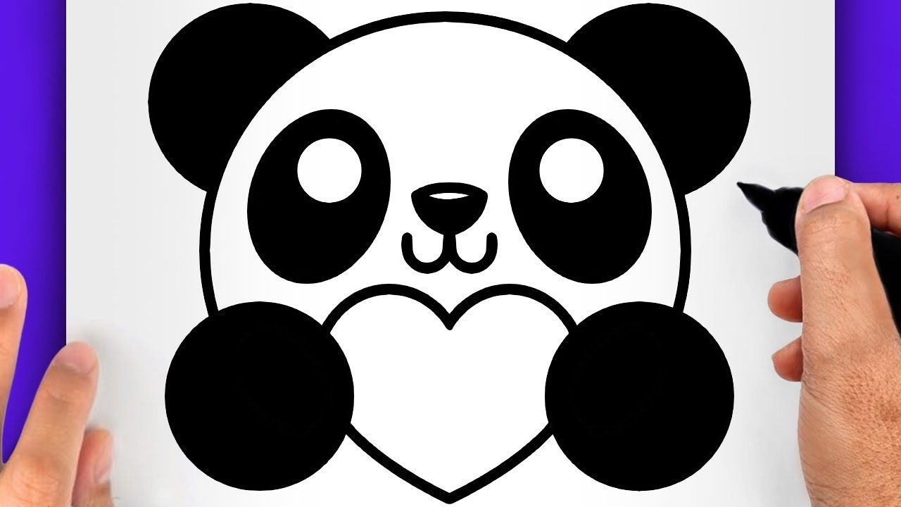 DESSIN FACILE KAWAII | COMMENT DESSINER UN PANDA FACILEMENT - DESSIN DE ...