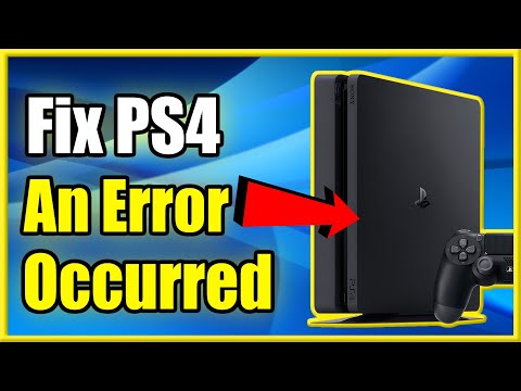 How to Fix An Error Has Occurred on PS4 & Corrupted Data (Easy Solution)