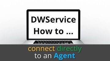 DWService - How to connect directly to an Agent