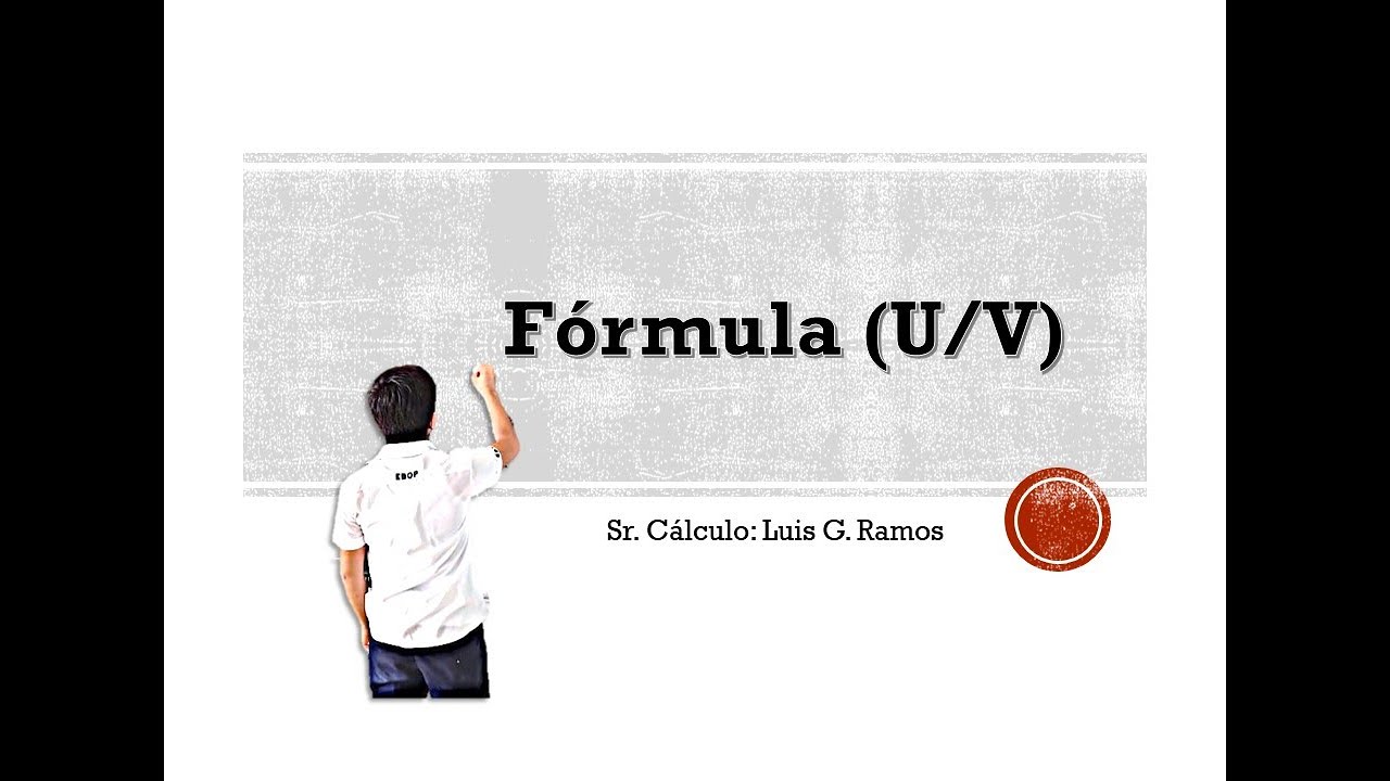 Derivadas F rmula D dx U V La Regla Del Cociente YouTube Derivadas F rmula D dx U V La Regla Del Cociente YouTube