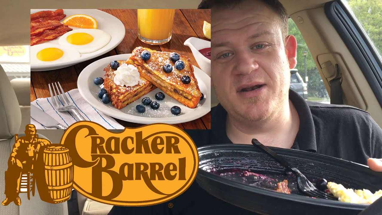 Cracker Barrel ☆BLUEBERRY & LEMON STUFFED FRENCH TOAST BREAKFAST☆ Food Review!!!
