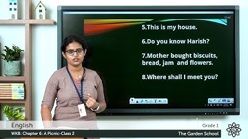 Grade 1 English WKB Chapter 6 Class 2 A Picnic Exercise Part 2