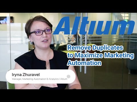 Altium Limited: Remove Duplicate Records to Boost Marketing Automation (Marketo)