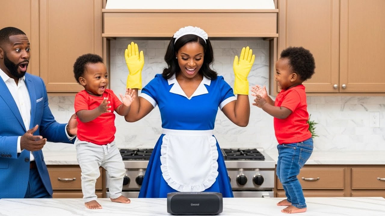 Un milliardaire surprend sa domestique dansant avec ses jumeaux sourds… Ce qu’il a fait a choqué.