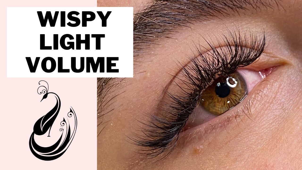 Light volume wispy lash extensions