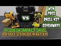 RYOJEGK 1/2" impact gets unboxed and goes toe to toe with the big dog DEWALT 1/2"