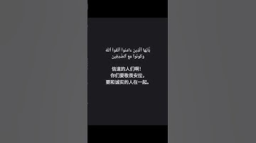 القرآن الكريم    ‏ 古兰经   ‏اللغة الصينيه    ‏ 中文