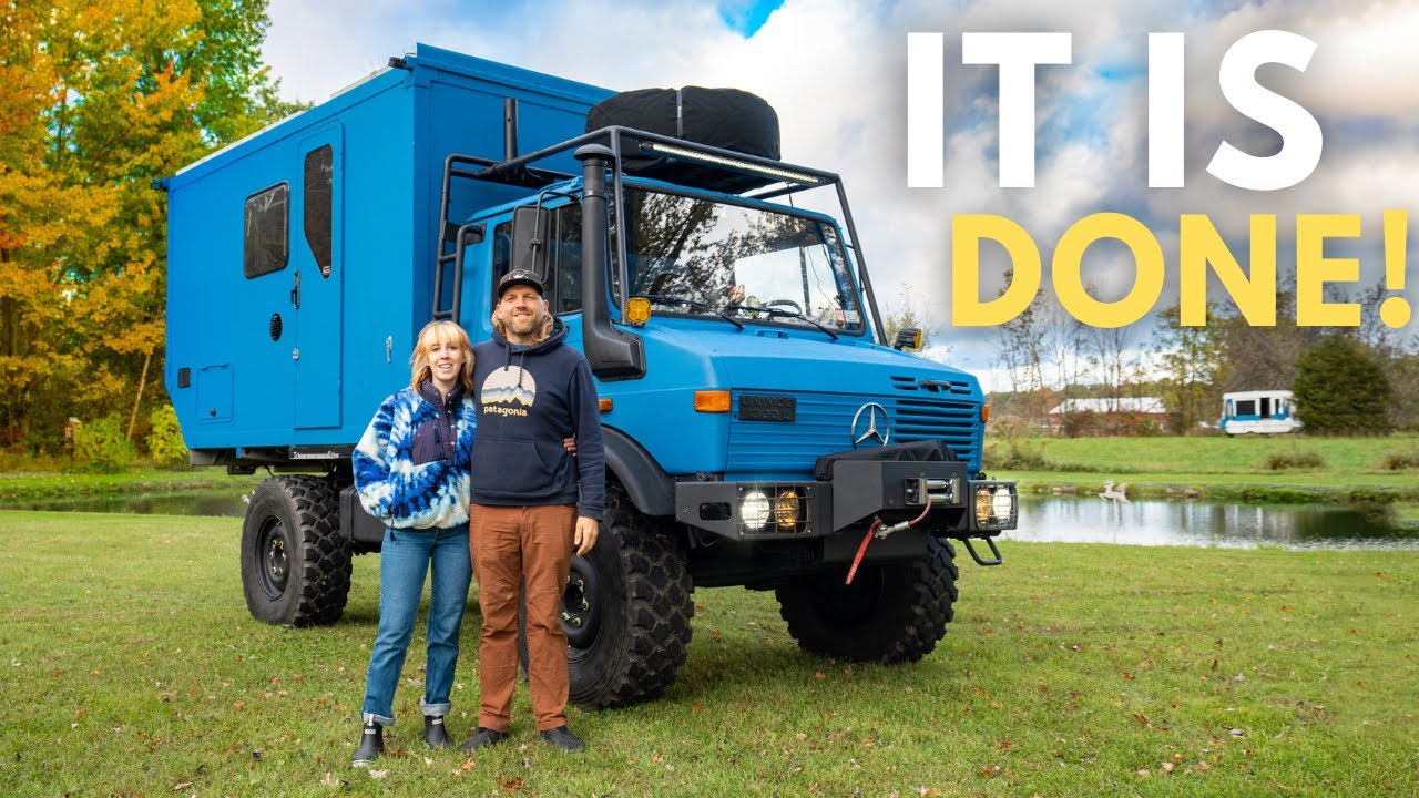 Our Biggest Transformation EVER! Unimog Truck Camper Paint Color Reveal ...