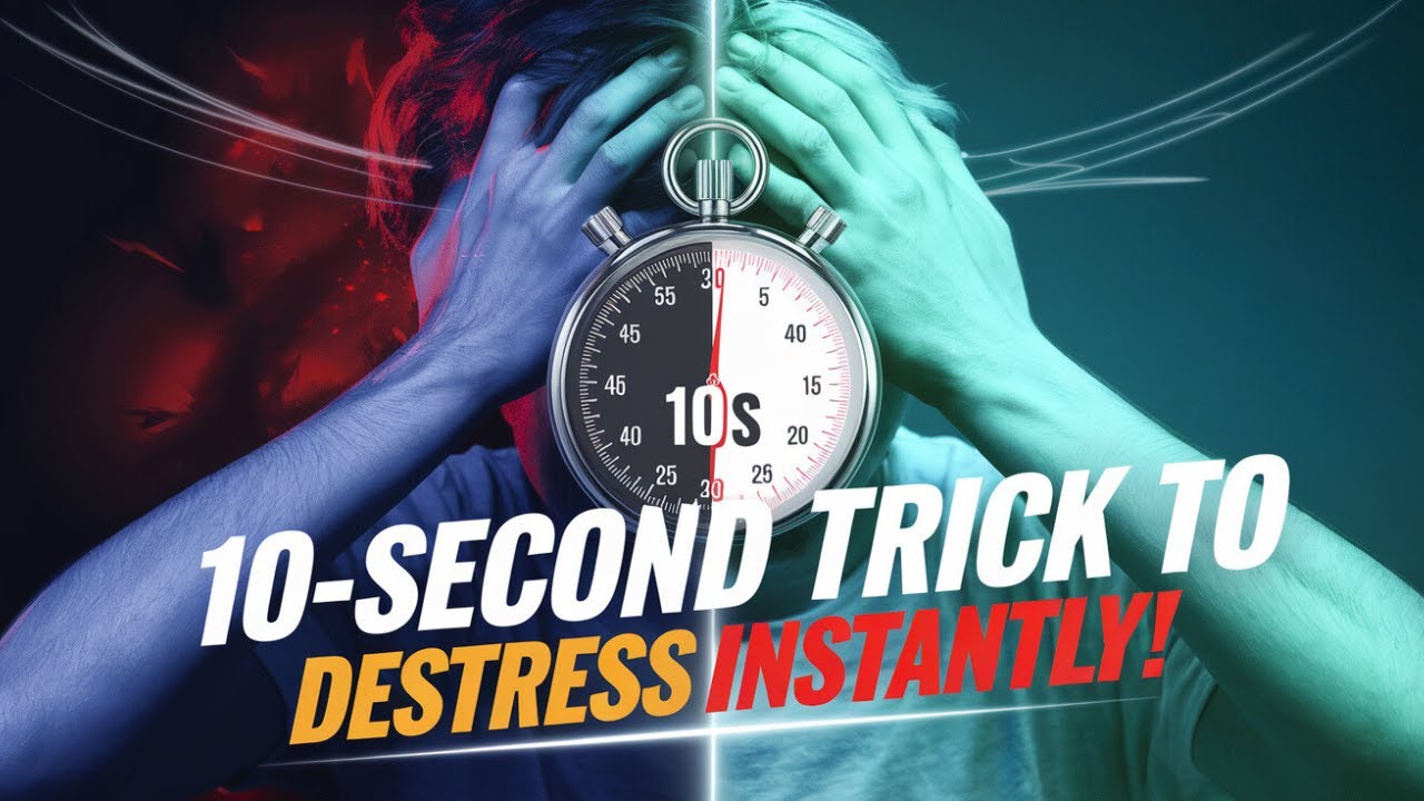 10 Second Trick to Instantly Reduce Stress Regain Focus - YouTube